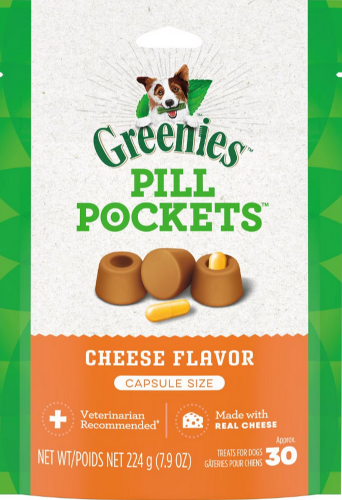 Greenies Pill Pockets Canine Cheese Flavor Dog Treats