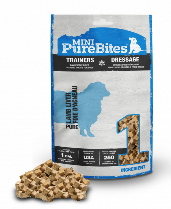 PureBites Mini PureBites Trainers RAW Freeze Dried Lamb Liver Dog Treats