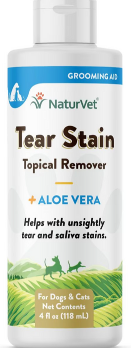 NaturVet Topical Tear Stain Remover for Cats and Dogs