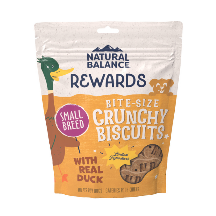 Natural Balance Rewards Crunchy Biscuits With Real Duck Dog Treats