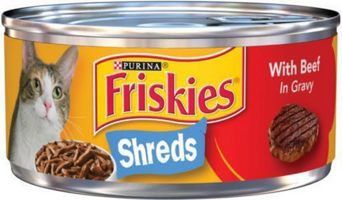 Friskies Shreds Beef and Gravy Wet Cat Food