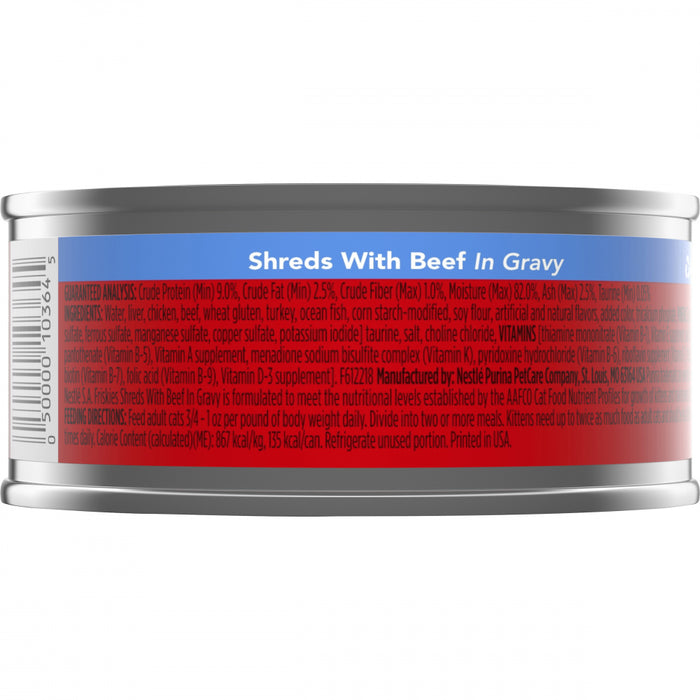 Friskies Shredded Beef Canned Cat Food
