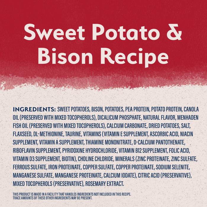 Natural Balance Limited Ingredient Reserve Grain Free Sweet Potato & Bison Recipe Dry Dog Food