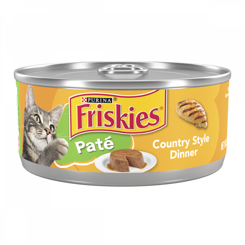 Friskies Pate Country Style Dinner Canned Cat Food