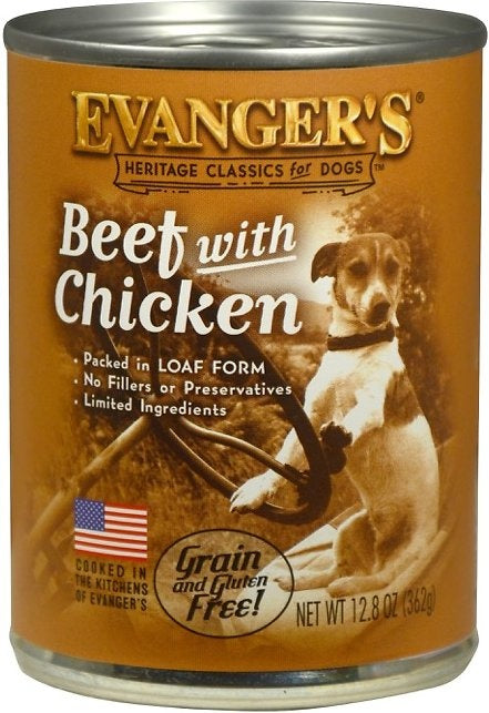 Evangers Beef with Chicken Canned Dog Food