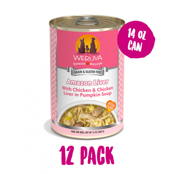 Weruva Amazon Liver with Chicken, Chicken Liver & Pumpkin Soup Canned Dog Food