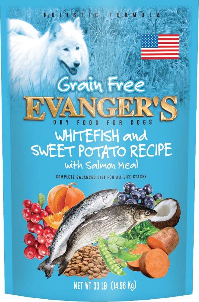 Evangers Grain Free Super Premium Whitefish and Sweet Potato Dry Dog Food
