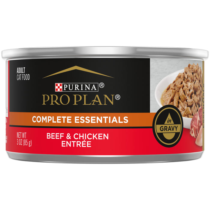 Purina Pro Plan Savor Adult Beef & Chicken in Gravy Entree Canned Cat Food