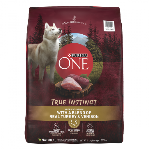 Purina ONE SmartBlend True Instinct Real Turkey & Venison Adult Premium Dry Dog Food