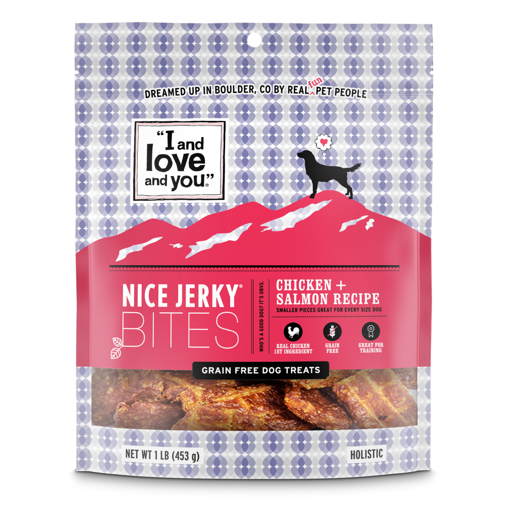 I And Love And You Nice Jerky Grain Free Chicken & Salmon Dog Treats