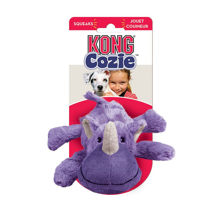 KONG Rosie Rhino Cozie Plush Dog Toy