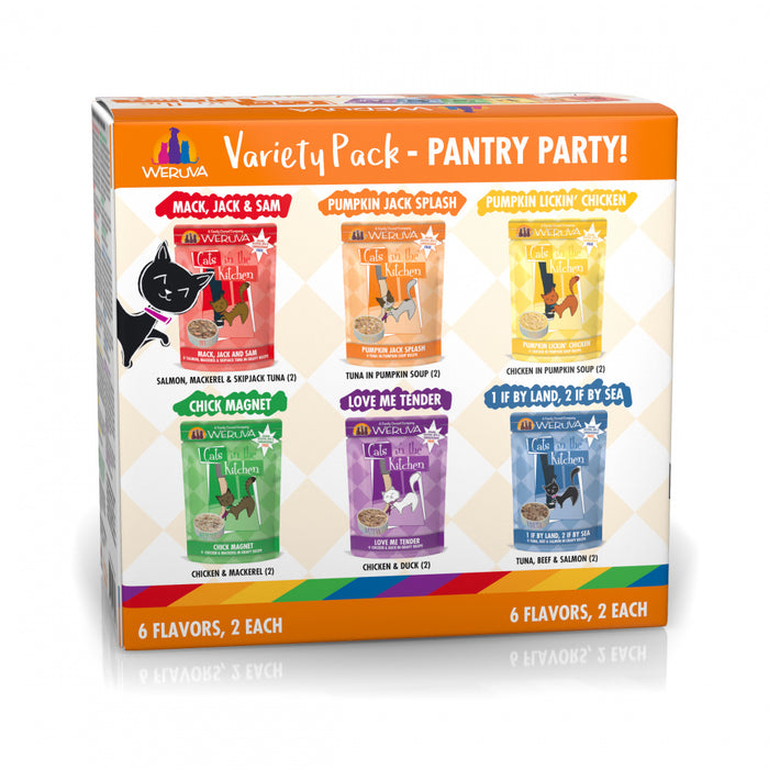 Weruva Grain Free Cats in the Kitchen Pouches Variety Pack