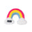 ZippyPaws Squeakie Pattiez Rainbow Plush Dog Toy