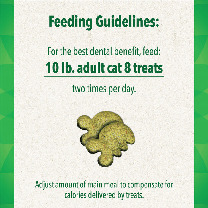 Feline Greenies Adult Dental Savory Salmon Flavor Cat Treats